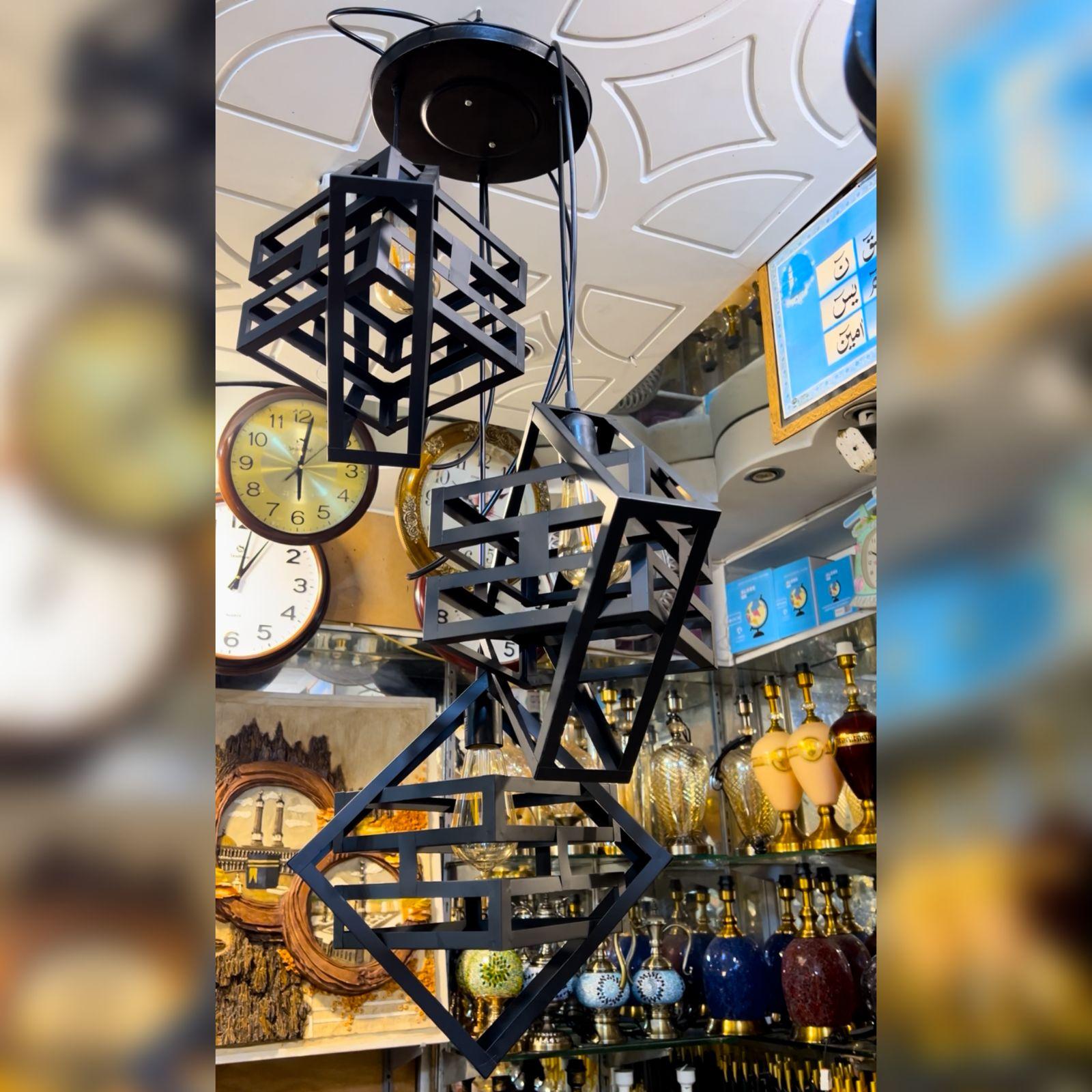 3 Hanging Cage Design Ceiling Chandelier