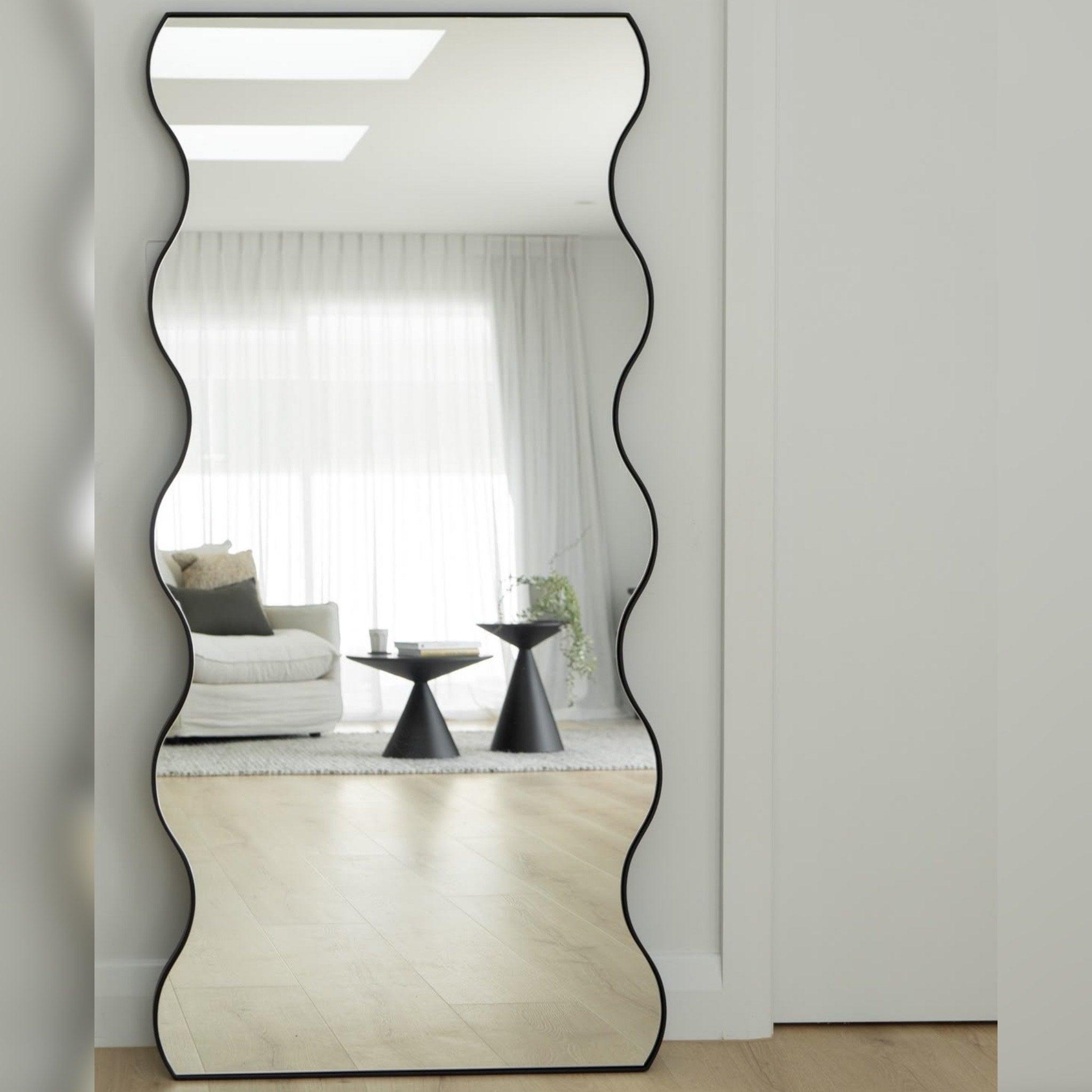 Wavy Standing Mirror 5x2 Ft Full Length