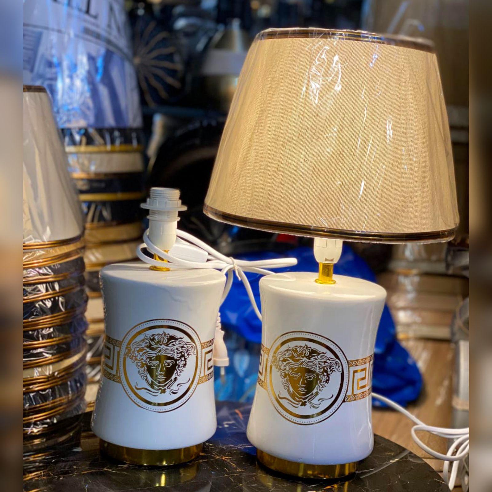 Versace Inspired Ceramic Table Lamp 