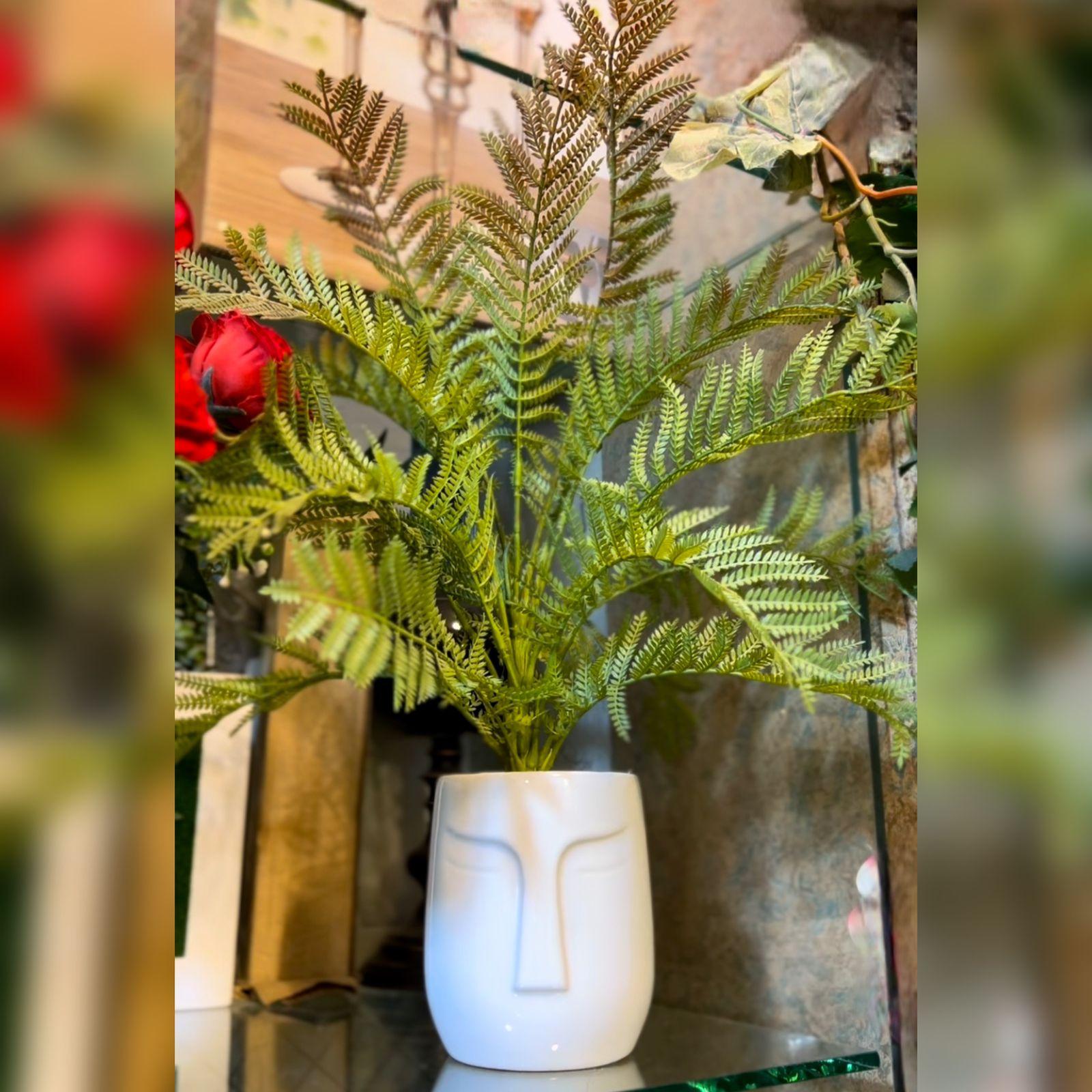 Face Shaped Ceramic Vase