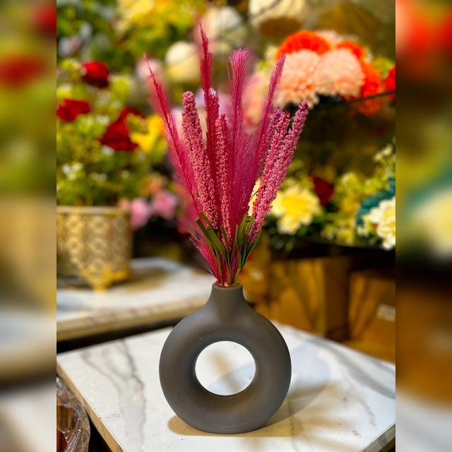 Matte Donut Vase 8 Inch