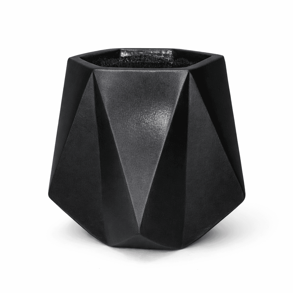 Black Chalk Diamond Planter 