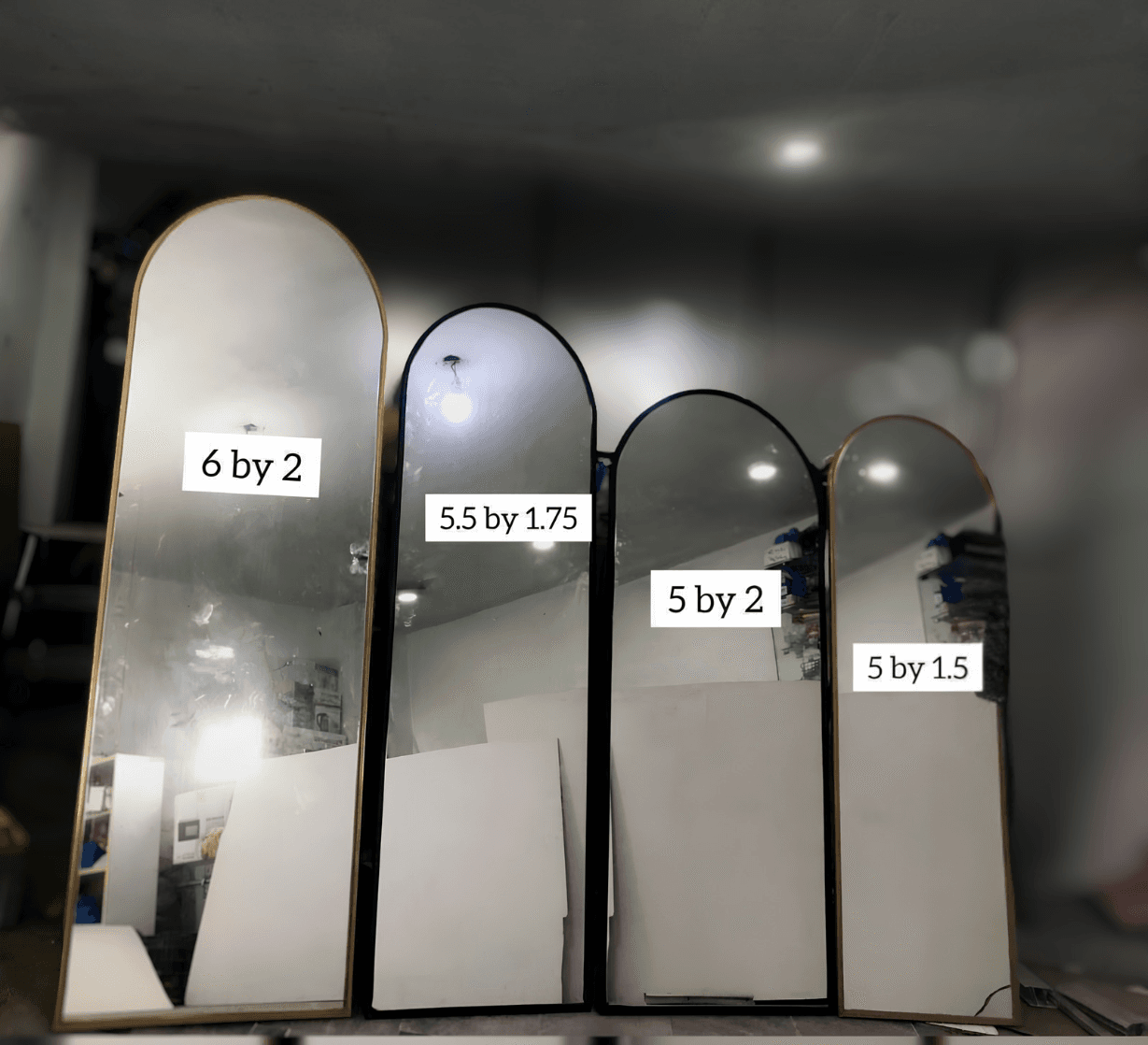 Full Length Arch Mirror ( Floor standing ) 