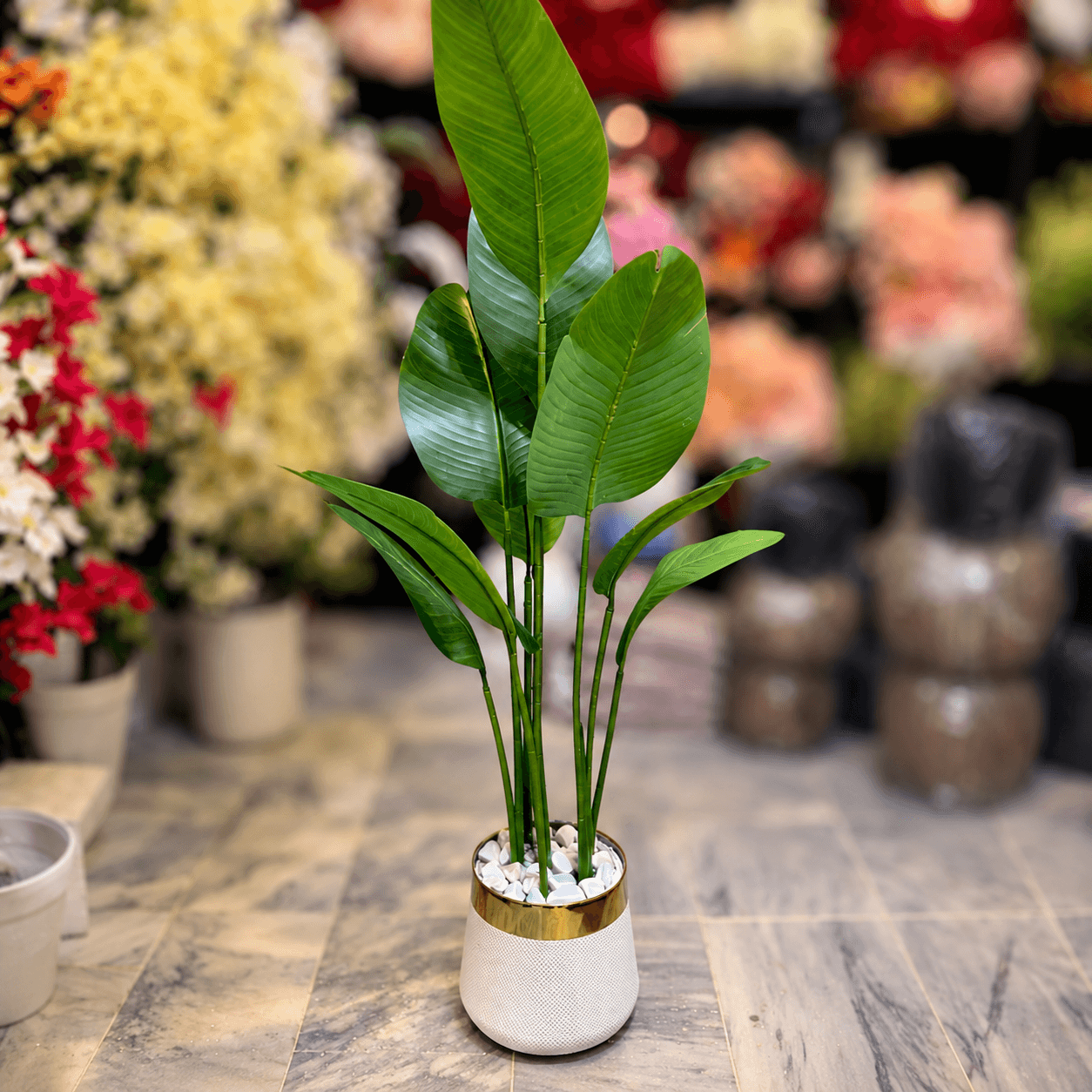 5 FT Artificial Banana  Plant with Planter