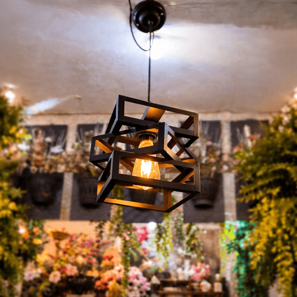 Square Cube Pendant Light