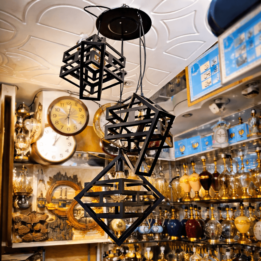 3 Hanging Cage Design Ceiling Chandelier