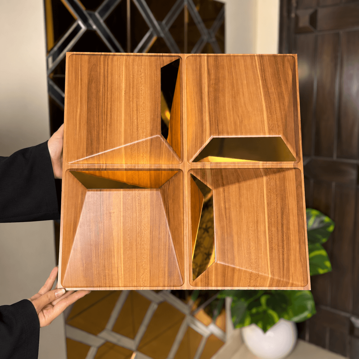 Wooden 3D Decorative Wall Panel
