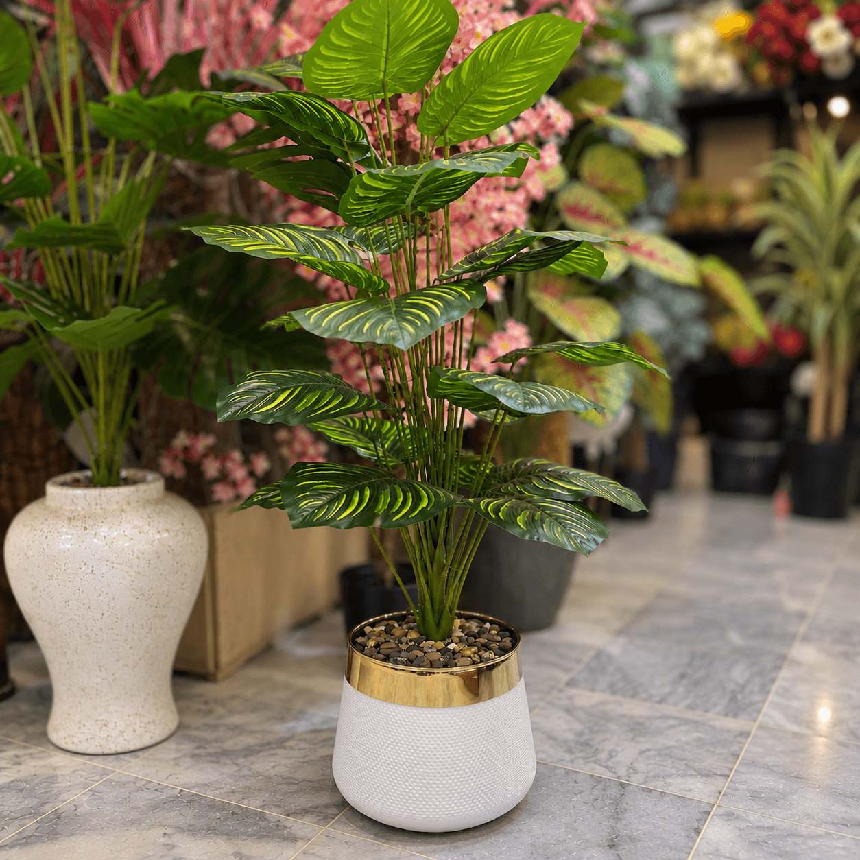 4.5ft Artificial Money Plant in GRP Planter
